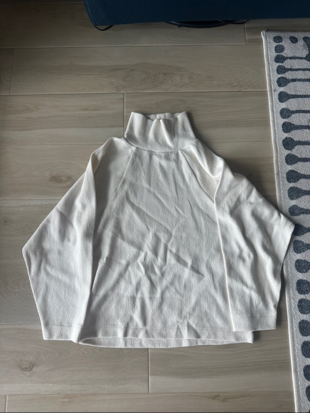 Madewell Cream Ribbed Turtleneck Sweater